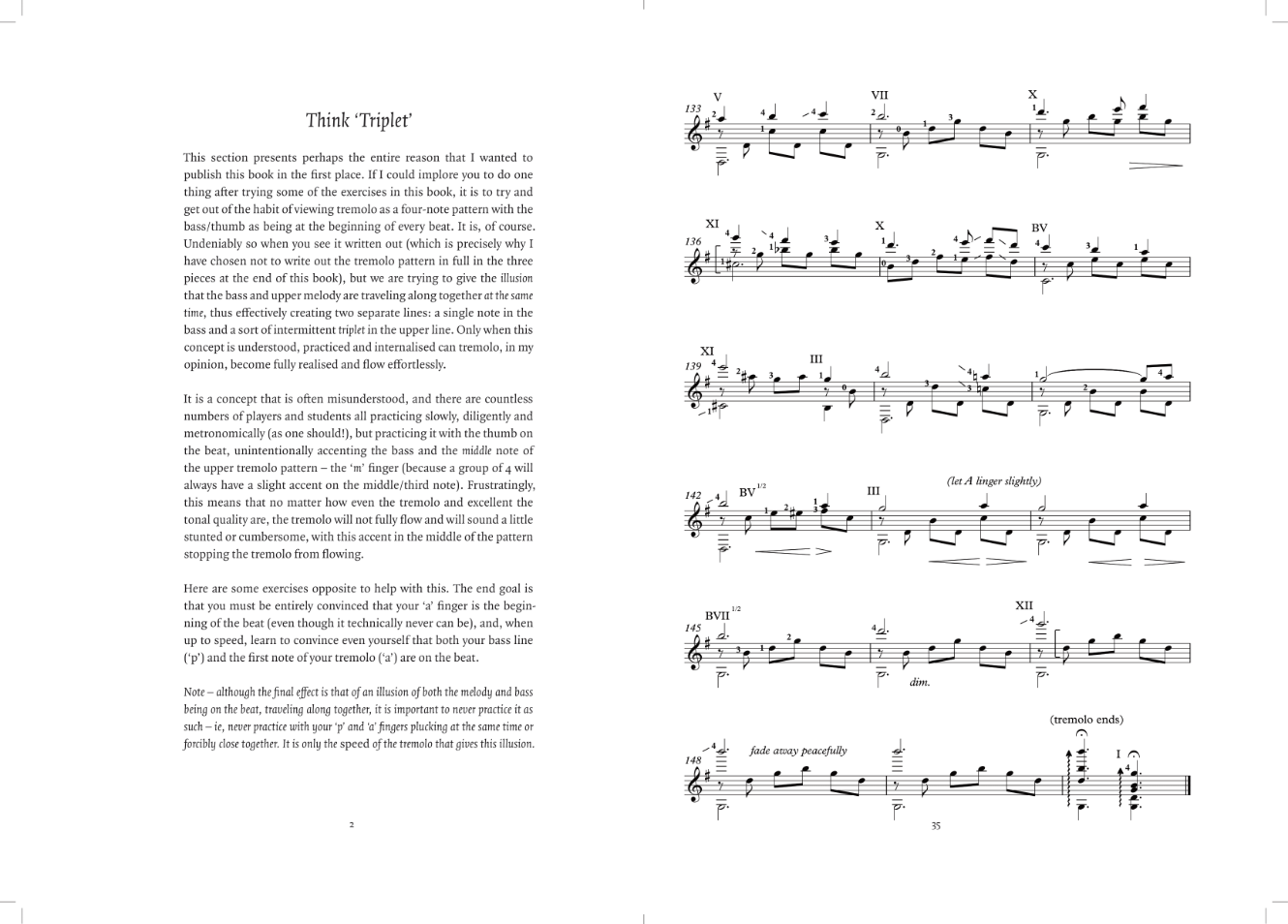 Page spread showing a list of other publications and a chapter entitled 'Why Tremolo?'